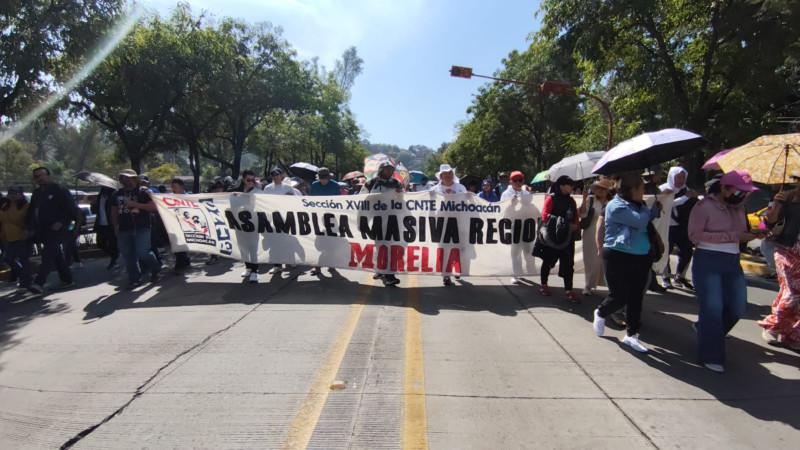 CNTE reporta que 80% de escuelas paralizaron actividades en Michoacán 