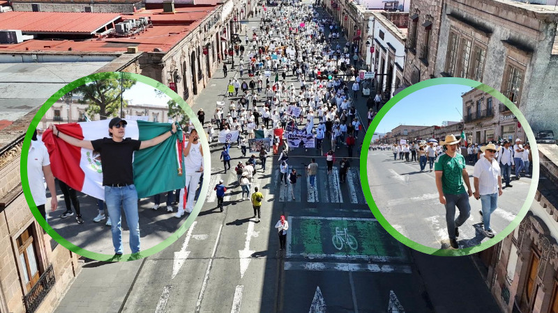 Sin incidentes, manifestación en el Centro Histórico de Morelia: Raúl Zepeda 