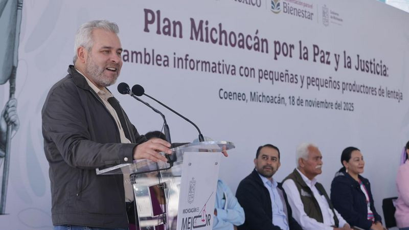 Precios justos para la lenteja michoacana; Federación y Estado comprarán grano a productores: Bedolla 