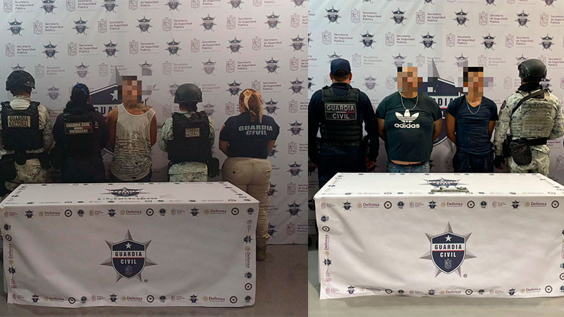 En Morelia y Erongarícuaro, Michoacán detienen a cuatro y aseguran 38 dosis de estupefacientes en las últimas horas 