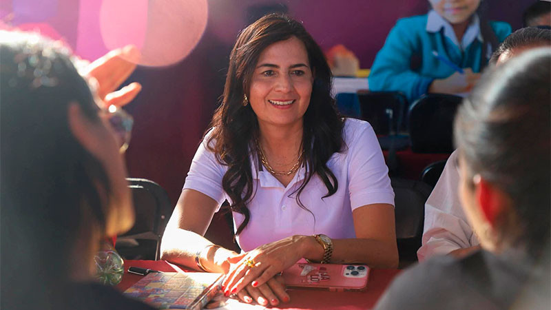 Se destinarán cerca de 45 mil mdp a educación el próximo año en Michoacán, adelanta Gaby Molina 