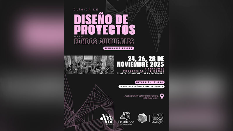  Anuncian la apertura de la Clínica de Diseño de Proyectos para Fondos Culturales 