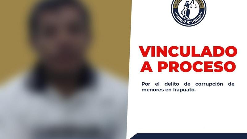 Vinculan a proceso a hombre acusado de corrupción de menores en Irapuato 