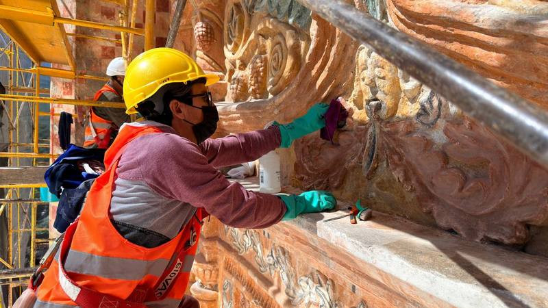 Avanzan labores de restauración en la Misión de San Miguel Concá en la Sierra Gorda de Querétaro 