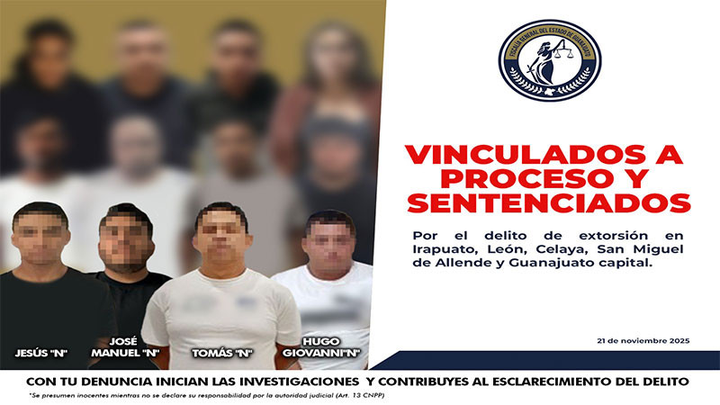 Más de una decena de detenidos tras operativos contra extorsionadores en Guanajuato 