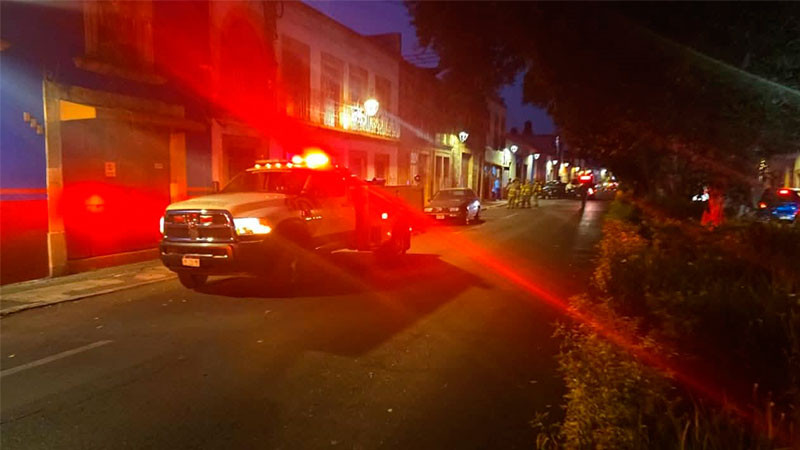 Se incendia vivienda en el Centro de Morelia, Michoacán; solo hubo daños materiales 