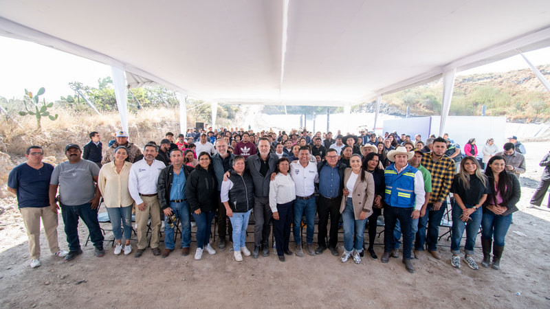 Supervisa Mauricio Kuri avance en la tercera celda del relleno sanitario de Huimilpan, Querétaro 