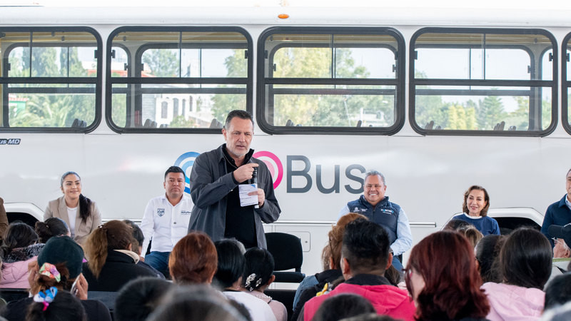 Fortalece Gobernador sistema de transporte metropolitano para Huimilpan, Querétaro 