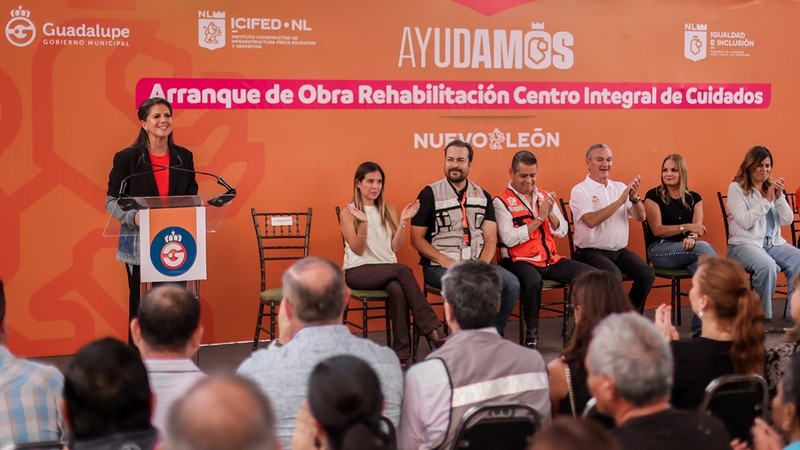 Arranca Secretaría de Igualdad e Inclusión obras de rehabilitación del Centro Integral de Cuidados en Guadalupe, Nuevo León 