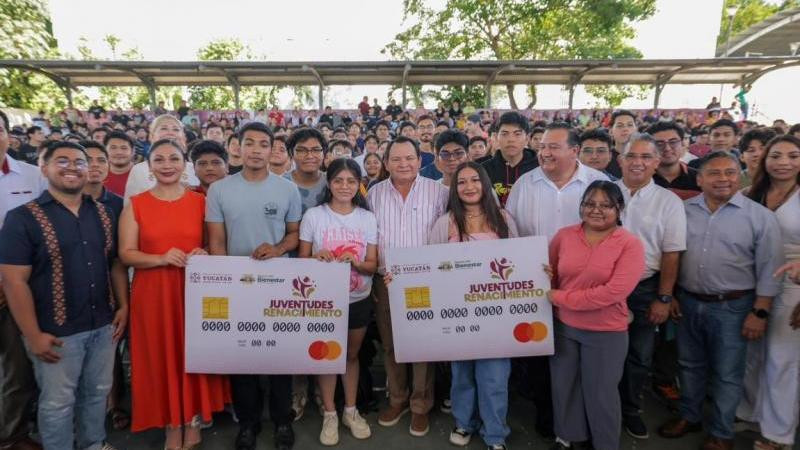 Inicia entrega de tarjetas Felipe Carrillo Puerto para estudiantes del Tecnológico de Mérida, Yucatán 
