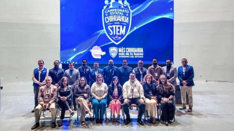 Participan más de 300 estudiantes en el Primer Campeonato Estatal de Robótica STEM en Chihuahua, Chihuahua 