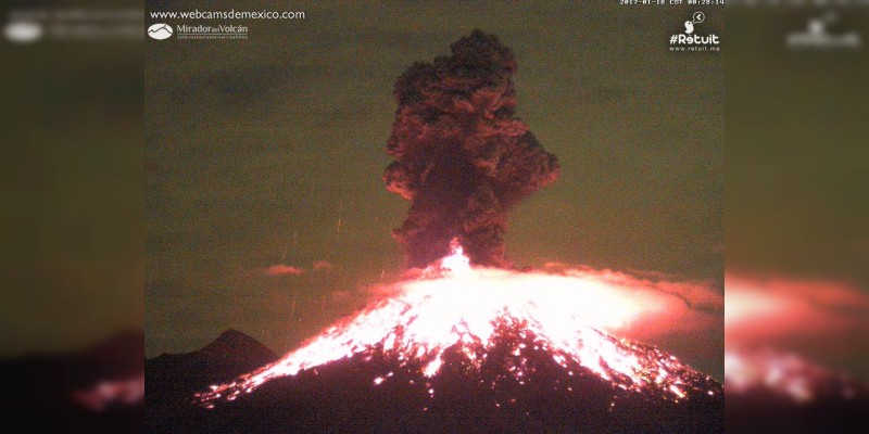 Autoridades atentas por actividad del volcán de Colima: Osorio Chong 