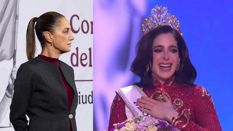 "Es falso": Claudia Sheinbaum niega injerencia del Gobierno en triunfo de Fátima Bosch en Miss Universo 