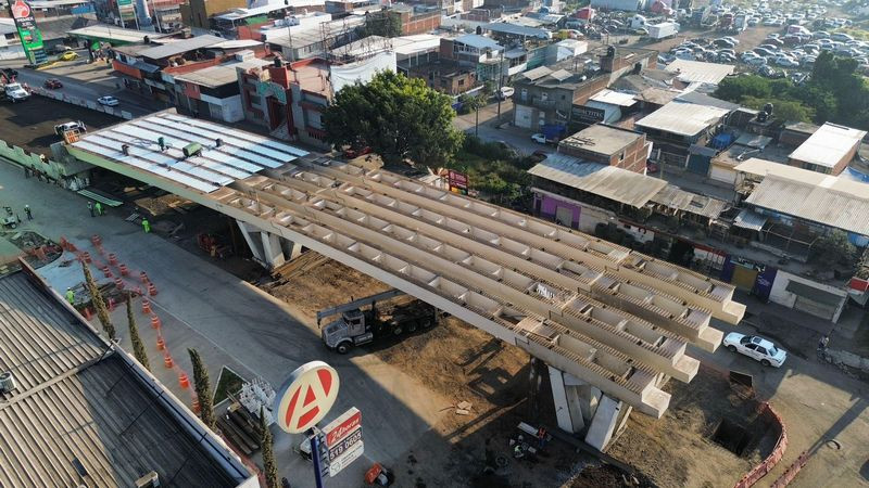 Distribuidor vial La Hielera en la recta final con el 87 % de avance: Rogelio Zarazúa 