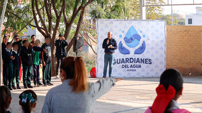  Adolfo Torres da la bienvenida a 250 nuevos 'Guardianes del Agua' en la Primaria Vasconcelos 