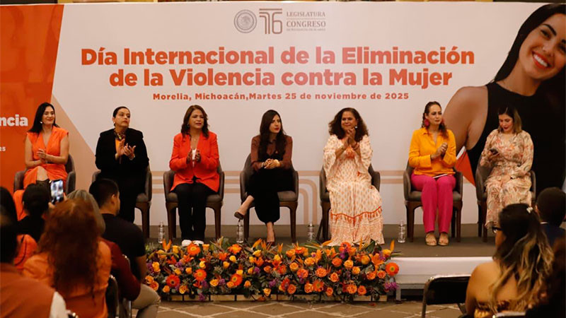 Congreso de Michoacán asume la agenda de lucha contra la violencia hacia las mujeres 
