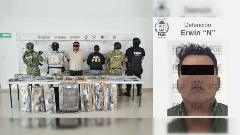 Cae en operativo federal “El Rayo”, presunto jefe de una célula de Jalisco en Playa del Carmen y Tulum, Quintana Roo; su hermano Erwin había sido capturado días antes 