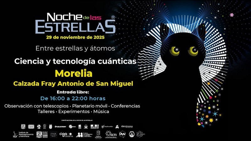 Invitación a la Noche de las Estrellas 2025 en Morelia 