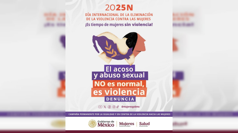 Se sumó SESA a la conmemoración del Día Internacional para la Erradicación de la Violencia contra las Mujeres 