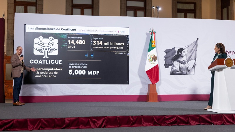 Claudia Sheinbaum presenta "Coatlicue", supercomputadora del pueblo de México y la más poderosa de América Latina 