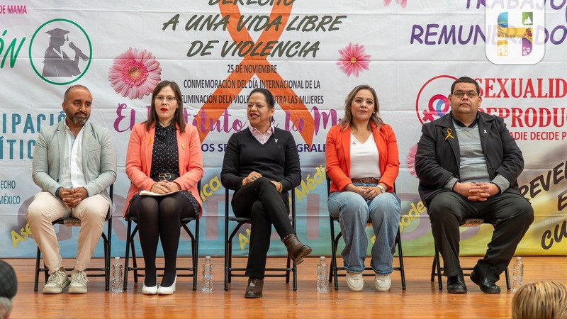 Jeovana Alcántar, encabezó el acto conmemorativo del Día Internacional de la Eliminación de la Violencia Contra las Mujeres 