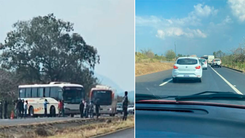 Normalistas realizan bloqueos en Morelia, Michoacán y generan caos vial 