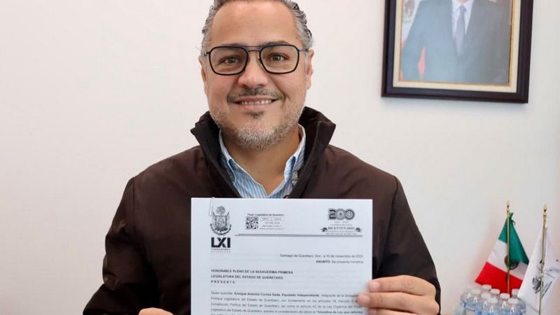 Impulsa Enrique Correa iniciativa para eliminar testigos para actas de nacimiento en Querétaro 
