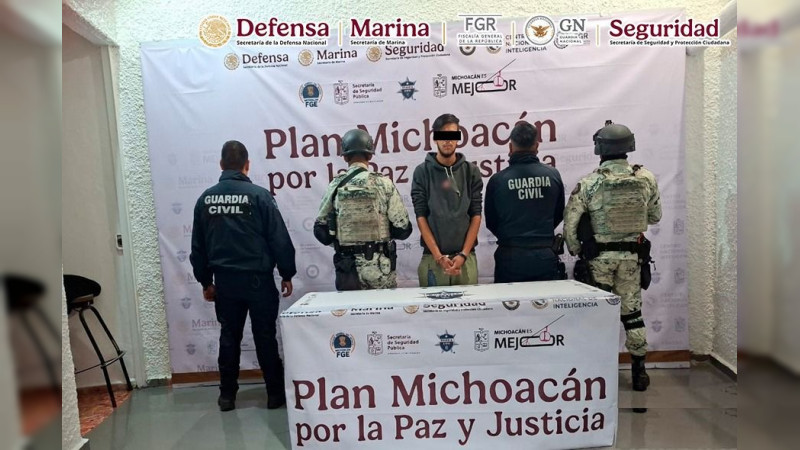 Siete detenidos y explosivos asegurados en acciones del Plan Michoacán por La Paz: Megaoperativo ya suma más de 130 capturas