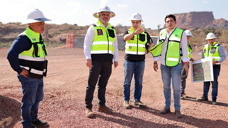 Supervisa Bedolla avance del 75% del primer segmento del segundo anillo periférico de Morelia 