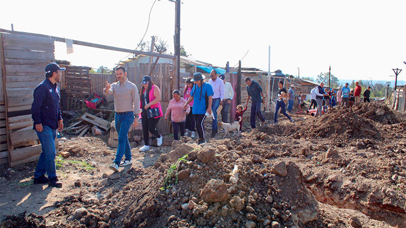  Supervisa Yankel Benítez obra hídrica en la colonia Benito Juárez de Morelia, Michoacán 