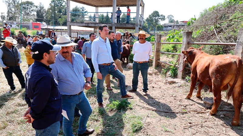  Expresa Alfonso Martínez su solidaridad a productores del área rural de Morelia 