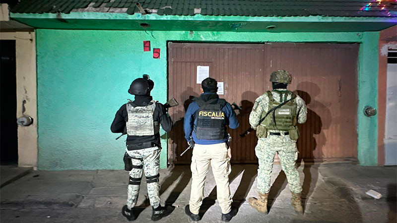 Tras cateo en domicilio de la colonia Solidaridad en Morelia, Michoacán, aseguran 175 dosis de estupefacientes 