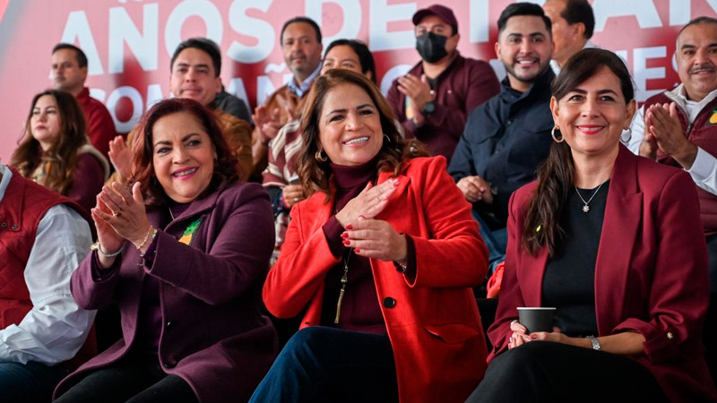 Fabiola Alanís celebra los logros sociales de la 4T en Michoacán; este proyecto de país representa la dignidad, la esperanza y la vida, destacó 