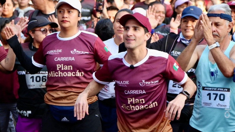 Zoológico de Morelia recibe a Rommel Pacheco y a cientos de deportistas en la Carrera Plan Michoacán 