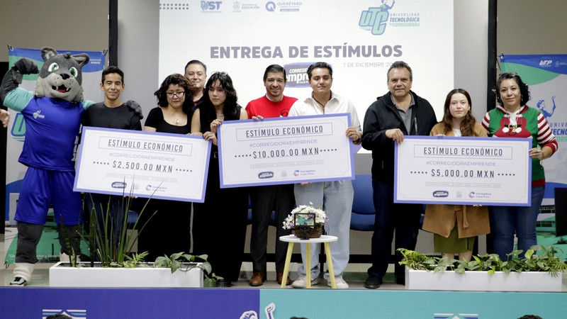 Estudiantes de la UTC, ganadores del programa Corregidora Emprende 