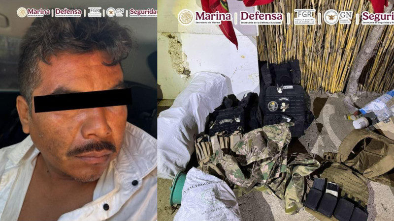 Golpe a célula criminal en Juchitán: detienen a presunto generador de violencia y aseguran arsenal en cateo coordinado 