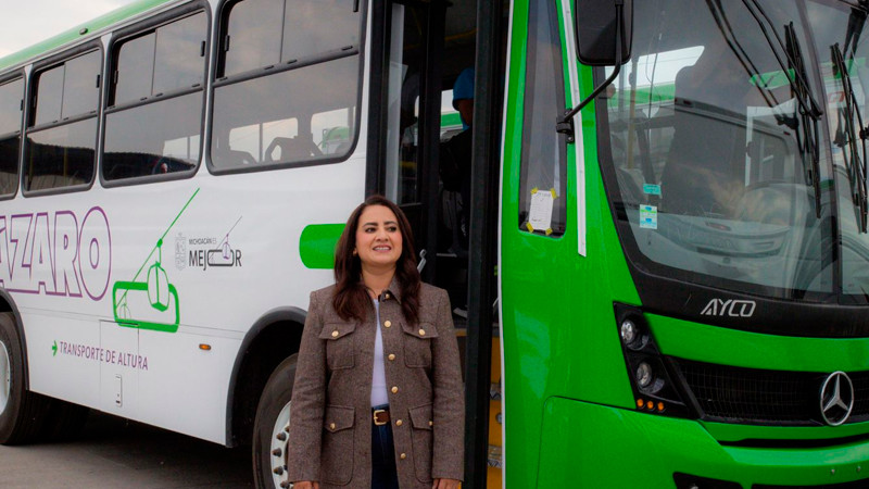 ¡Ya casi están listos los nuevos autobuses de Uruapan!: Gladyz Butanda 