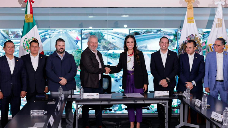 Michoacán y Guanajuato estrechan coordinación para reforzar la seguridad entre estados  