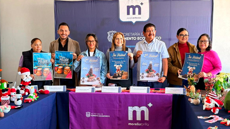 Sefeco anuncia los próximos eventos navideños en tenencias y plazas de Morelia 