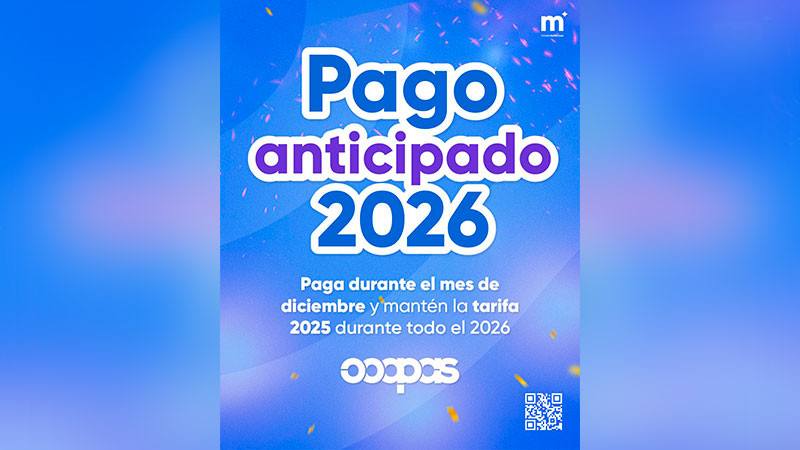  Con tarifa 2025, Ooapas da inicio al programa Pago Anticipado 2026  