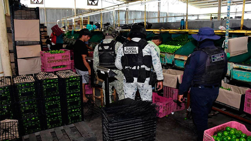 Presencia de “Murciélagos” y fuerzas federales devuelve la confianza a los habitantes de Apatzingán, Michoacán; continúa el resguardo del corte y empaque de limón 