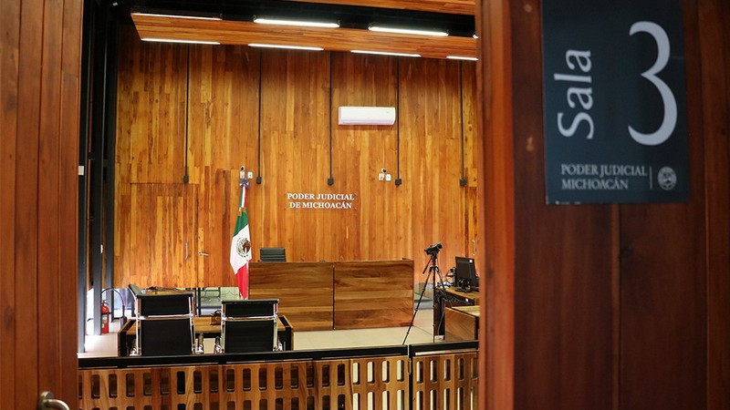 Más de 21 mil 800 audiencias han presidido juezas y jueces penales de Michoacán, de enero a octubre de 2025 