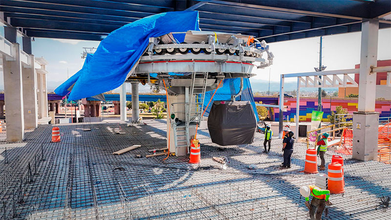  Montan primera cabina del teleférico de Morelia: Gladyz Butanda 