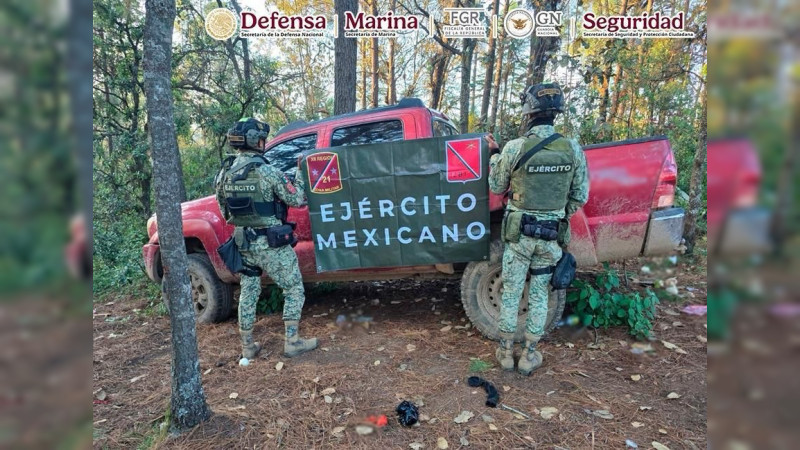 Michoacán en jaque: Megaoperativo de estado y federación deja 4 detenidos, 13 vehículos asegurados y explosivo confiscado 