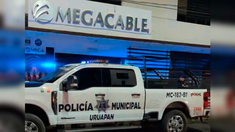 Asaltan oficinas de Megacable en Uruapan, Michoacán 