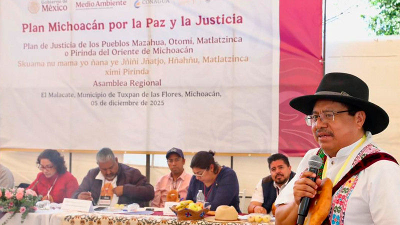 INPI y pueblos originarios de Michoacán inician construcción de acuerdos del Plan de Justicia Indígena 