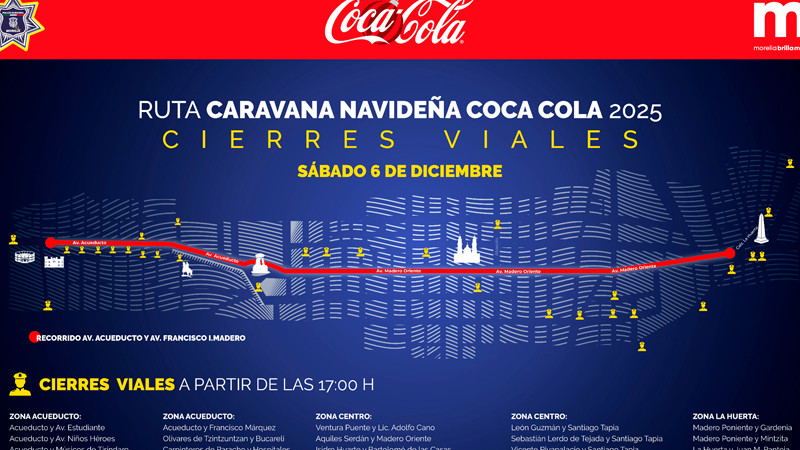Morelia lista para recibir la Caravana Coca-Cola 