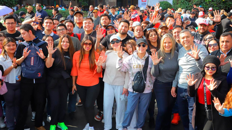 La Transformación sigue firme: Barragán junto al equipo Mano a Mano acompañaron a la presidenta Sheinbaum en el zócalo 