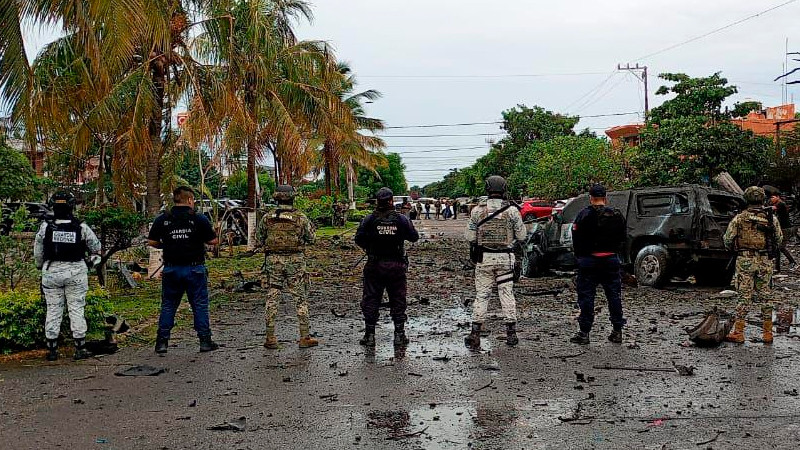 Autoridades de los tres niveles de gobierno se coordinan tras explosión en Coahuayana, Michoacán 