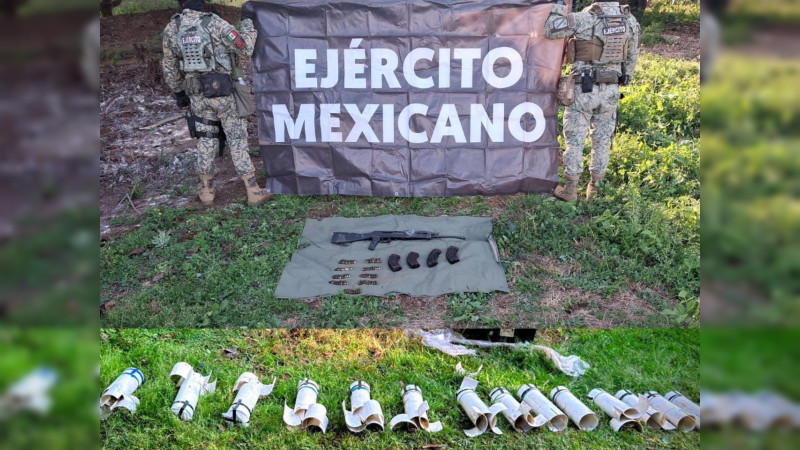 Hallazgo explosivo en Cotija, Michoacán: Guardia Nacional descubre 29 artefactos listos para detonar, en operativo sorpresa 